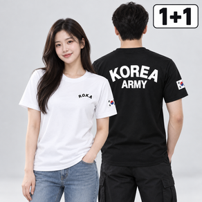 탑온 남녀공용 로카티 ROKA 반팔 티셔츠 2장