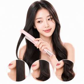 디에스가추몰 판 고데기 180도 빠른 예열 플로팅 열판 음이온 고데기