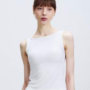 컴포트랩 여성 민소매 티셔츠 에르고핏 모달골지 보트넥탑 (브라일체형) BR1093