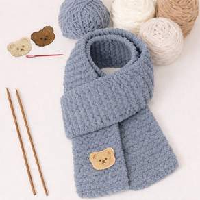 리빙만렙 DIY 목도리 뜨개질 키트 초보자용 (제작영상 제공)