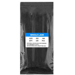 싱글레이드 고강도 PA66 케이블타이 특대형 4.8 X 450 mm