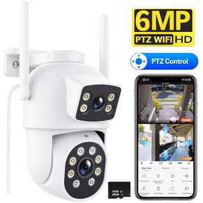 프리라이프 - CCTV 실외용 ip WiFi 카메라 듀얼 렌즈 방수 와이파이 감시카메라