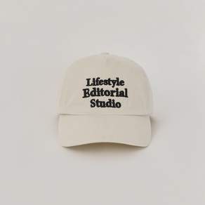 [톤먼트] 톤먼트_SLOGAN WASHED 5PANEL CAP - CREAM