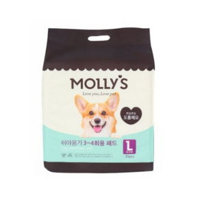 MOLLYS 몰리스 쉬야응가 3~4회용 패드 L 35매