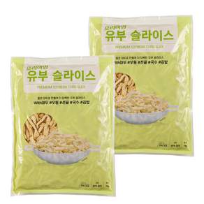 좋은 대두로 만든 프리미엄 냉동 유부 슬라이스 1kg