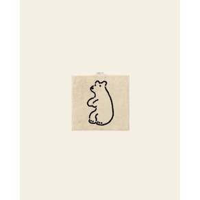 WARMGREY TAIL Huggy Bear Hand Towel - Cream