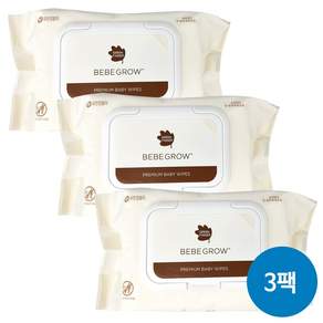 그린핑거 베베그로우 물티슈 캡형 100매 X 3개