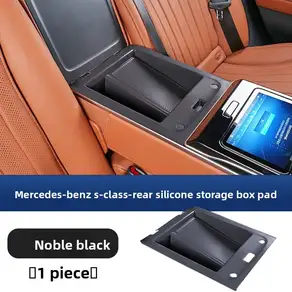 메르세데스-벤츠 S400L/S450L 뒷좌석 팔걸이 실리콘 수납함 S480 및 보관 내부 용품에 적합