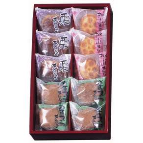 가와치 스루가야 밤 만쥬 화과자 일본과자 10 PCS