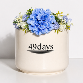 49데이즈 납골당 꾸미기 꽃 유골함 리스 조화 봉안당 핸드메이드 성묘 꽃장식