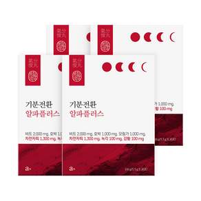 [공식] 생활약속 기분전환 알파플러스 4박스 80포 V라인 퉁퉁이별 나트륨 배출