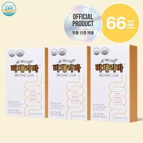 [본사직배송] 비채리바 차전자피 식이섬유 66포 1박스