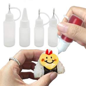 콩콩도시락 도시락 꾸미기 주먹밥 장식 볼터치용 데코 소스통 4개입
