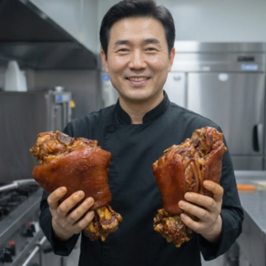먹사부 앞다리 왕족발 (1.2kg~1.3kg) + 미니 족발 (320g) 세트 (3-4인분 캠핑 야식 밀키트)