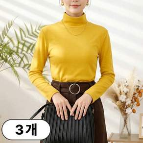 1+1+1(3종세트) 스타일아유 겨울 슬림 융단 따뜻한 무지 긴목폴라 티셔츠 긴팔티 기본 이너티 TS2278
