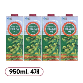 정식품 달콤한 베지밀B 베지밀비 950ml 4개