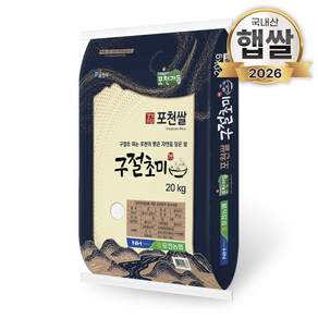 26년 푸드앤픽 포천농협 경기미 포천쌀 햅쌀 20kg 해솔촌