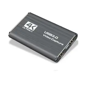 4K HDMI 호환 USB 3.0 비디오 캡처 카드 게임 녹화 라이브 스트리밍을 위한 1080P 60FPS 60Hz 레코더 그래