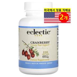 Eclectic Institute 신선 동결 건조 크랜베리 300mg 베지캡슐 120정