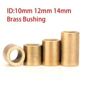 황동 부싱 가이드 슬리브 정밀 구리 베이스 베어링 샤프트 내경 10mm 12mm 14mm 1-10 개