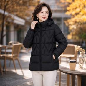 WIHOLL 여성 경량 패딩 점퍼 숏패딩 간절기 겨울 아우터 데일리 캐주얼 보온 여성패딩