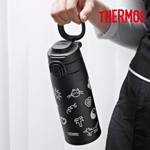 써모스X이나피스퀘어 캐리 루프 원터치 텀블러 550ml JOS-550KC