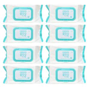 wet wipes 애터미 물티슈 1박스(70매 8팩) 도톰한 프리미엄 원단 + KF94마스크 1매 사은품 증정