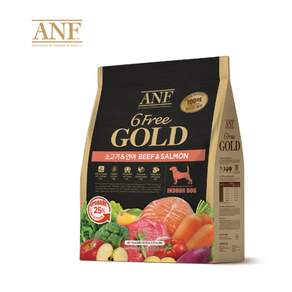 ANF 식스프리골드 인도어 독 1.6kg 소고기+연어 강아지 개 애견 사료