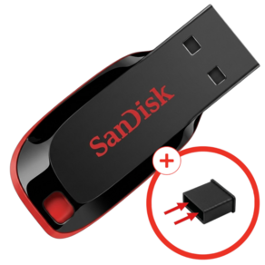 샌디스크 Cruzer Blade 크루저 블레이드 USB 2.0 SDCZ50 +USB 보호캡, 1개, 32GB