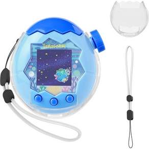 Clear Case for 다마고치 파라다이스 Tamagotchi Paradise with Built-in Screen Protector & Lanyard