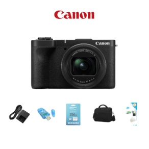 캐논 정품 파워샷 V1 풀패키지+256GB SD+리더기+청소SET+가방+충전기+삼각대 브이로그 카메라