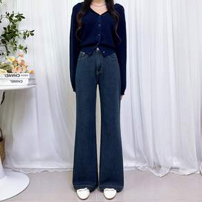 제이엠스타일 [숏 기본 롱/S~2XL] 핏예술~편안한 착용감~ 봄신상 여성 스판 와이드 부츠컷 청바지 세미 와이드팬츠 여자 빅사이즈 나팔바지 키작녀 키큰녀 가을 사계절