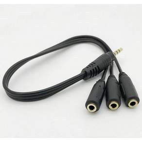 3.5mm 스테레오 오디오 분배기 케이블 - 1M to 3F - 헤드폰 스플리터 잭 연결용