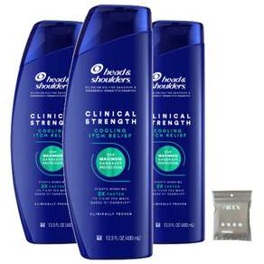 헤드앤숄더 클리니컬 스트렝스 쿨링 이치 릴리프 샴푸 400ml + wipex 퓨어 소프트 코튼 타올 6매입