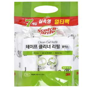 스카치브라이트 실속형 멀티팩 테이프 클리너 리필 7p