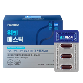 [공식] 프롬바이오 위엔 매스틱 84캡슐 식약청인증 매스틱검 연질캡슐