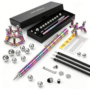 ENNUFO 스트레스 해소 자석 볼펜 마그네틱펜 피젯 펜