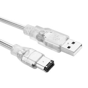 YAODHAOD FIREWIRE TO USB 어댑터 케이블 IEEE 2.0 6핀 컨버터 - 디지털 1394 수 A 카메라용 프린터 스캐너