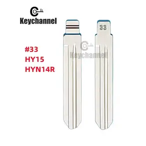 10pcs KD 키 빈 33 자동차 플립 블레이드 HY15 HYN14R 현대 호환 투손 HB20 Elantra kia 호환 Cerato Fort