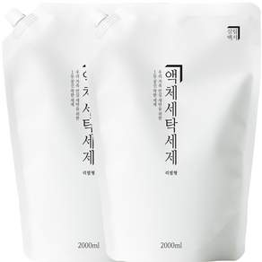 살림백서 액체 세탁세제 리필 2L 대용량 드럼용 일반용 세탁기 빨래 세탁
