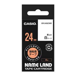 CASIO 깔끔하게 떼어지고 아래가 숨겨지는 강점착테이프 XR-24GCWE