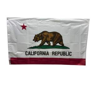 캘리포니아 주기 California State Flag 90x150cm 폴리에스터 양면 인쇄 실내외 장식 깃발