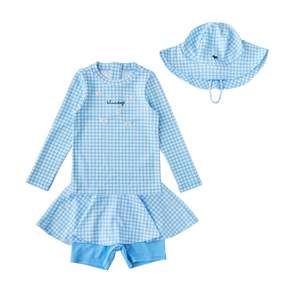 [공식매장정품] 블루독 BL 데이지체크페플럼수영복SET 26940-621-52