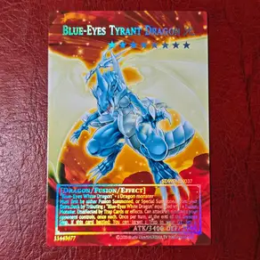 YuGiOh Blue-Eyes DIY 전체 사진 트레이딩 카드 게임호환 수집호환 아닙니다. White Dragon