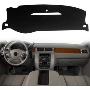 2007-2014년형 쉐보레 Tahoe 서번용 블랙 대시 커버 매트 2007-13년형 Avalanche Silverado 1500 2500 3500 LTZGMC Sierra SLT