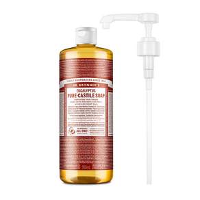 닥터브로너스 퓨어 캐스틸 솝 유칼립투스 950ml + 전용펌프