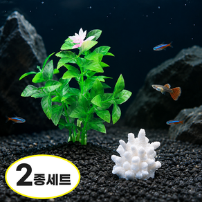 올라데이 수중원 치어 은신처 2종세트 어항 꾸미기