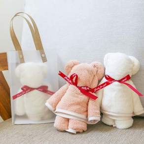 완자마트 답례품 곰 수건 타올 선물 2컬러 단체