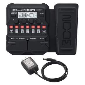 ZOOM G1X FOUR - 정품 AC 어댑터 포함 - 기타 용 멀티 이펙터