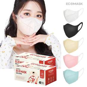 맘스럽 에코마스크 5종 세부리형 국산 패션 일회용 마스크 대형 100매/50매 3S원단 MB필터 귀편한마스크